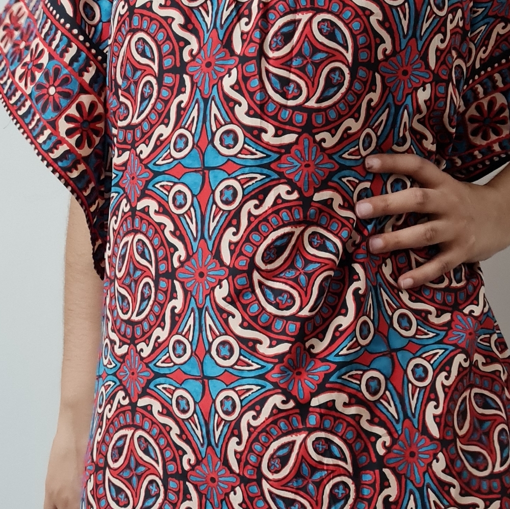 Size- M, Mango kimono style printed dress. - Picture 4 of 5